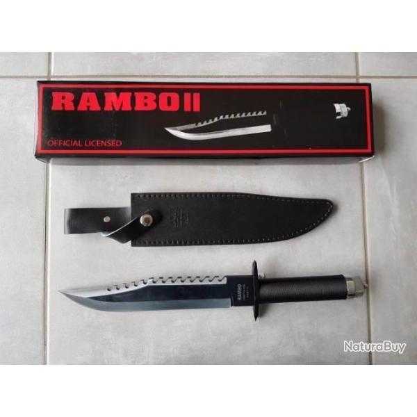 !!!!TOP ENCHRE !!!! Poignard couteau manchette RAMBO 2 .Rf 170