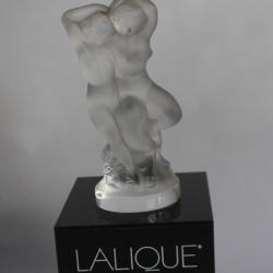 Statuette cristal LALIQUE France Faune femme satyre