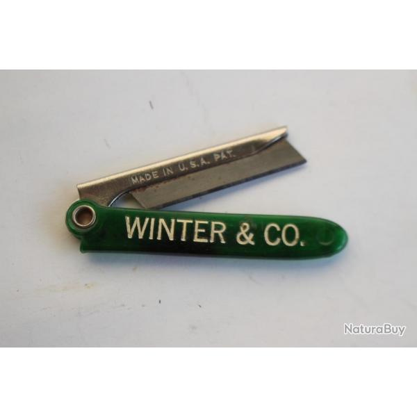 Ancien rasoir pliant WINTER & CO. U.S.A.