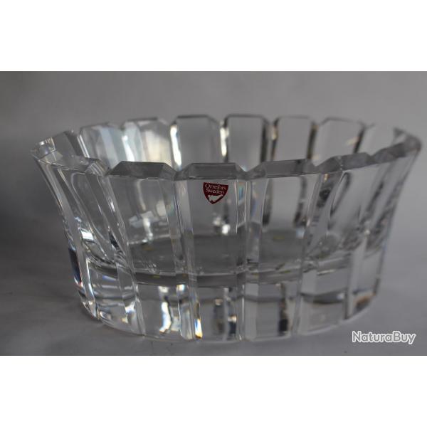 Grande coupe cristal Design Suedois Orrefors