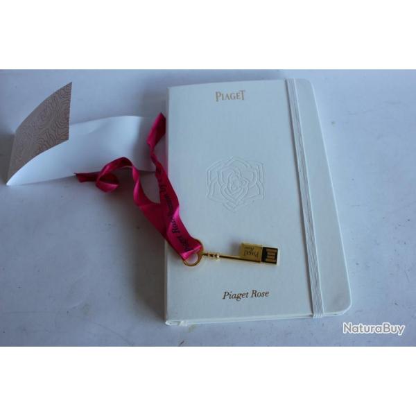 PIAGET montre et bijoux Rose Carnet MOLESKINE + clef USB plaqu or