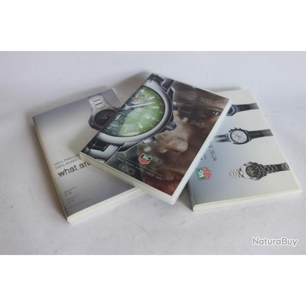 Trois DVD montres TAG HEUER horlogerie
