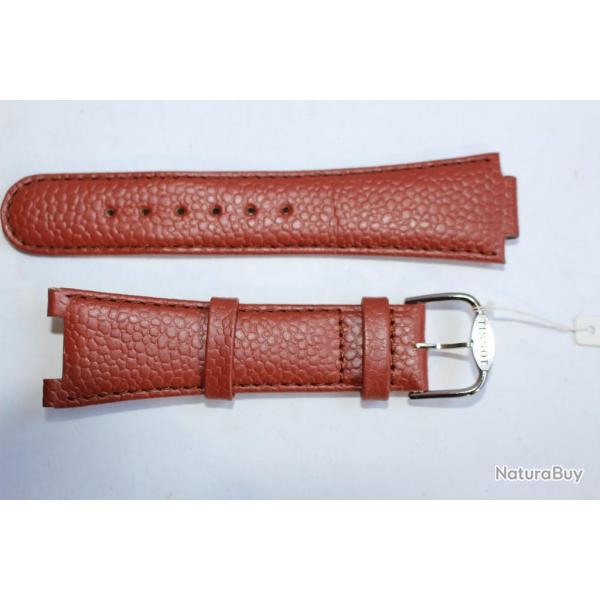 Bracelet pour montre cuir brun TISSOT 24 mm