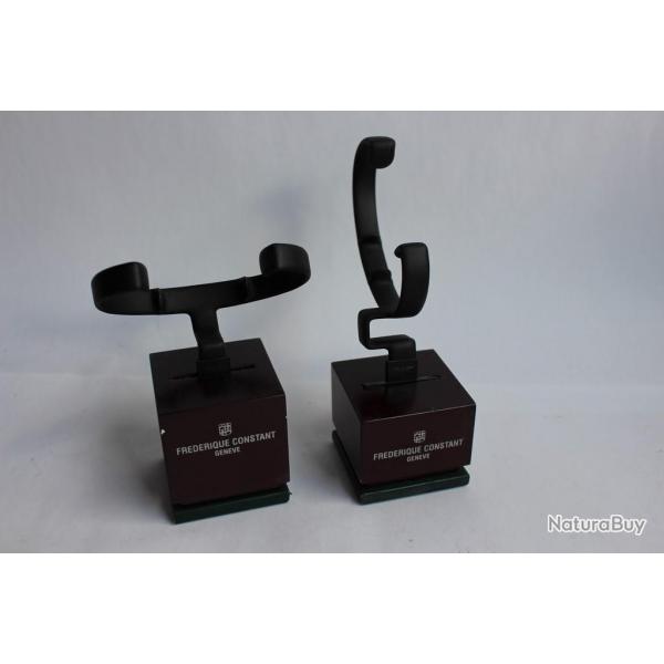 Deux presentoirs pour montres FREDERIQUE CONSTANT horlogerie