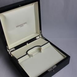 Grand écrin pour montre RAYMOND WEIL bois laqué bleu