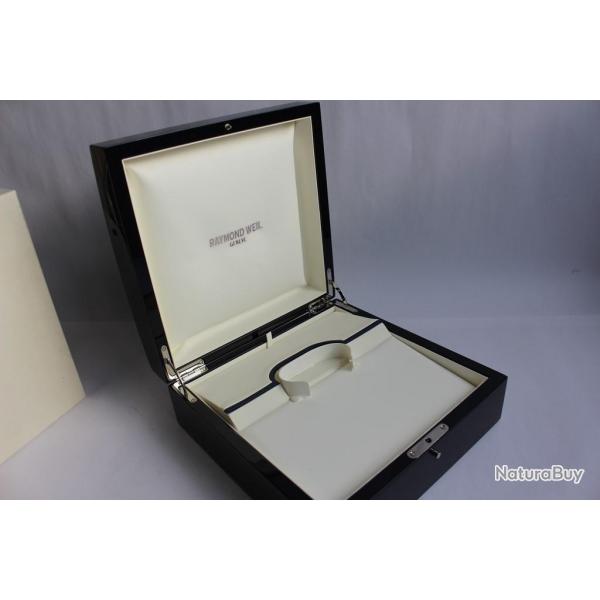Grand crin pour montre RAYMOND WEIL bois laqu bleu horlogerie