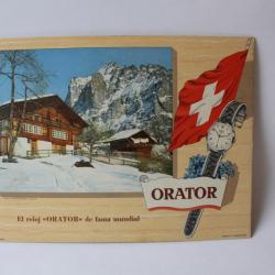 Publicité montre ORATOR Suisse