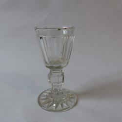 Ancien verre cristal soufflé / fin XVIIIe siècle - début XIXe siècle
