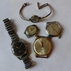 Cinq montres anciennes