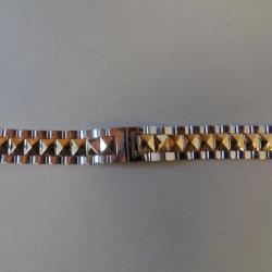 Bracelet pour montre Guépard bicolore acier or 18 mm