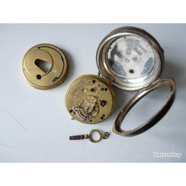 Montre de gousset argent KAY'S famous lever horlogerie