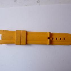 Bracelet montre TechnoMarine plastique souple jaune 23 mm
