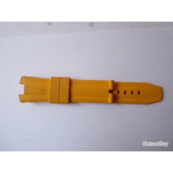 Bracelet montre TechnoMarine plastique souple jaune 23 mm