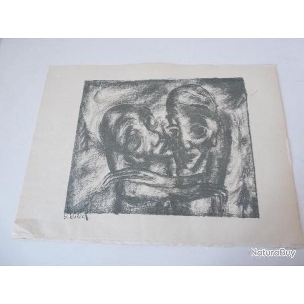Lithographie originale Trstung Georg EHRLICH