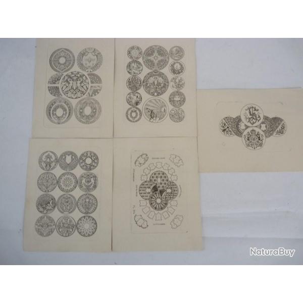 Models de gravures pour boites de montres horlogerie