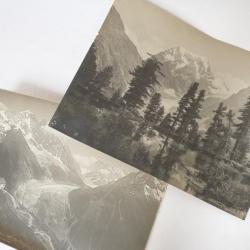 Deux photographies Montagne Mer de Glace La Flégère Bouttet