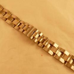 Bracelet pour montre Guépard acier bicolore 18 mm