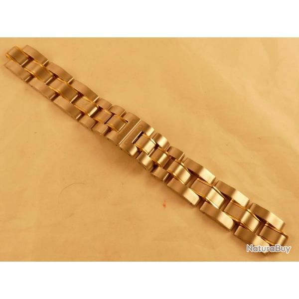 Bracelet pour montre Gupard acier bicolore 18 mm