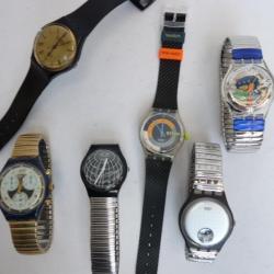 6 anciennes Montres SWATCH