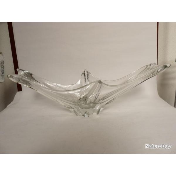 Grande coupe en cristal signe DAUM FRANCE