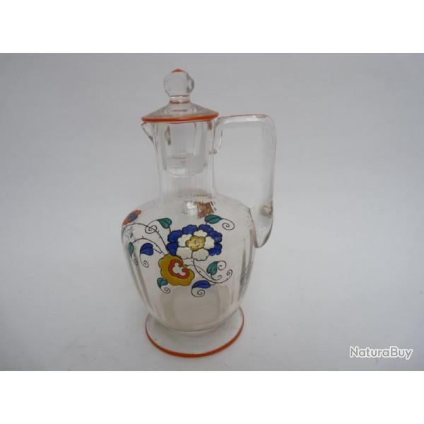 Carafe cristal maill Art deco SEVRES