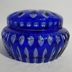 Grande boite cristal overlay bleu