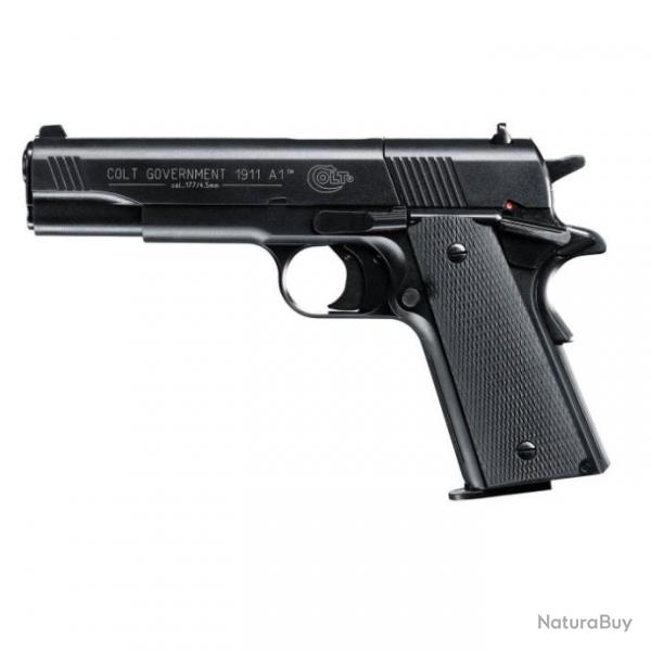 Pistolet  plombs CO2 Colt Government 1911 noir cal. 4,5 mm - Noir