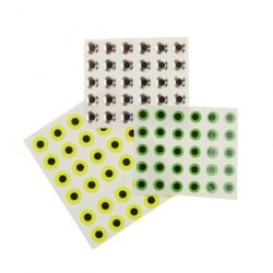 Oeil adésif MDC - Vert / 3 mm