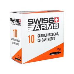 Boîte de 10 cartouches de CO2 Swiss Arms