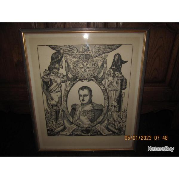 Vends  lithographie Napolon