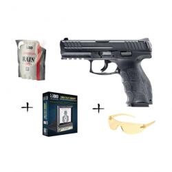 Pack Noël Réplique Umarex Spring H&K VP9 + Billes + Cible + Lunette - 0.5 J