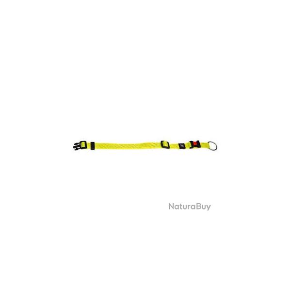 COLLIER ZIGGI REFLECHISSANT JAUNE 40-55CM 20MM