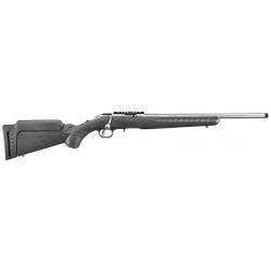 Carabine à verrou Ruger American Rimfire inox synthétique cal.22 LR canon 46cm
