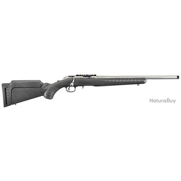 Carabine  verrou Ruger American Rimfire inox synthtique cal.22 LR canon 46cm
