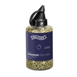 Billes Walther premium bb gold steel cal.4.5mm 0.36g x3000