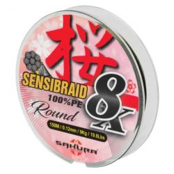 Tresse Sakura Sensibraid 8 - 150 m - Vert / 0.10 mm