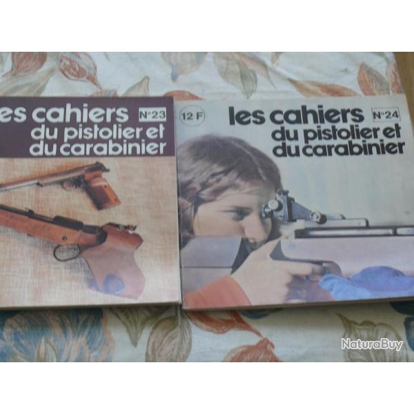 Lot de 2 Cahiers Du Pistolier Et Du Carabinier