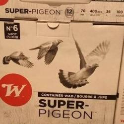 PACK 100 CARTOUCHES WINCHESTER SUPER PIGEON 12/70 36G PB6