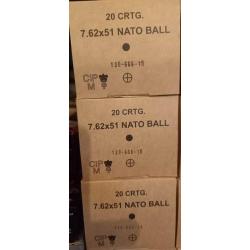 LOT DE 60 BALLES GGG 308WIN FMJ 147GR