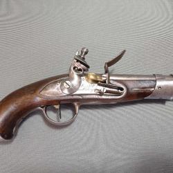 Pistolet de demi-arçon à silex - gendarmerie modèle 1770 ou An IX - Maubeuge - TBE