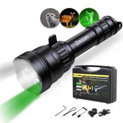 Lampe Torches Poche 3 Couleurs en 1 Chasse  LED Infrarouge 850nm IR Vision nocturne Camping Chasse