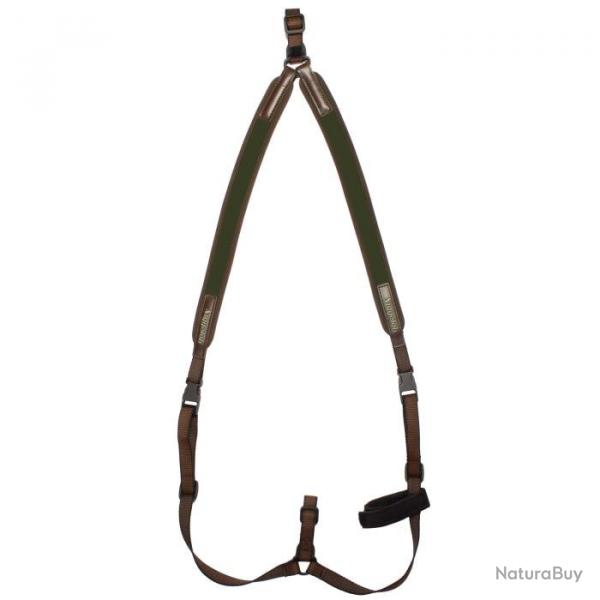Bretelles Niggeloh en noprne type ''SAC  DOS'' pour carabine Vert - Vert