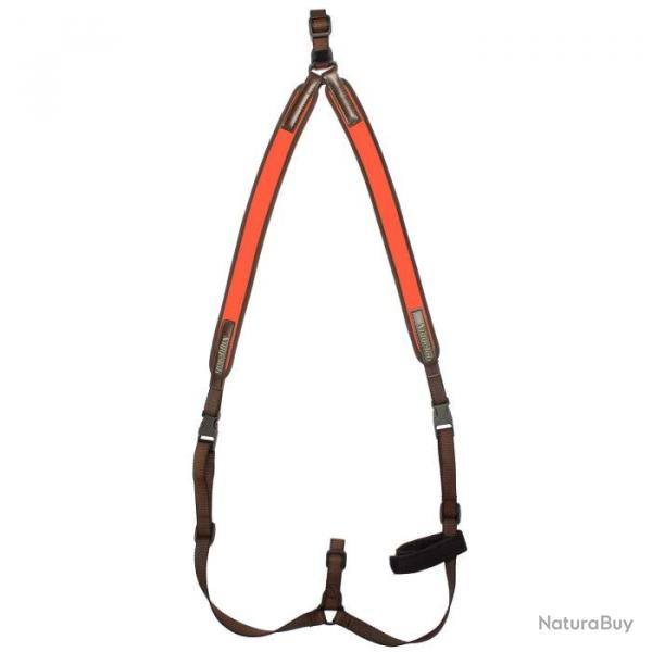 Bretelles Niggeloh en noprne type ''SAC  DOS'' pour carabine Vert - Orange