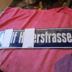 plaque emaillee de rue du chancelier allemand 39/40