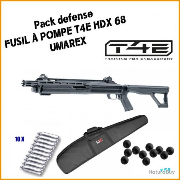Pack DEFENSE Fusil  pompe T4E HDX 68 d'Umarex + fourreau 