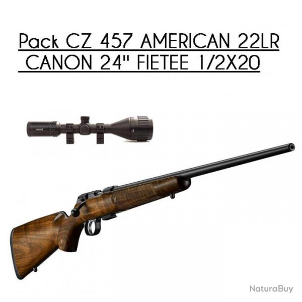 Pack CZ 457 AMERICAN 22LR + HAWKE 4-16X50 