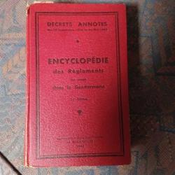 Vends Encyclopédie des règlements de gendarmerie