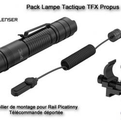 PACK Lampe Tactique TFX Ledlenser PROPUS 1200 rechargeable