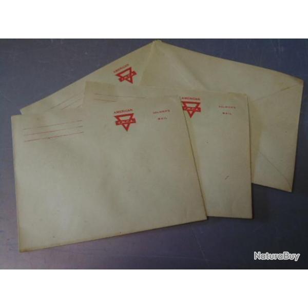 50 +1 bande enveloppes soldier mail US army WW2 Y.M.C.A  seconde guerre amricain YMCA courrier GI