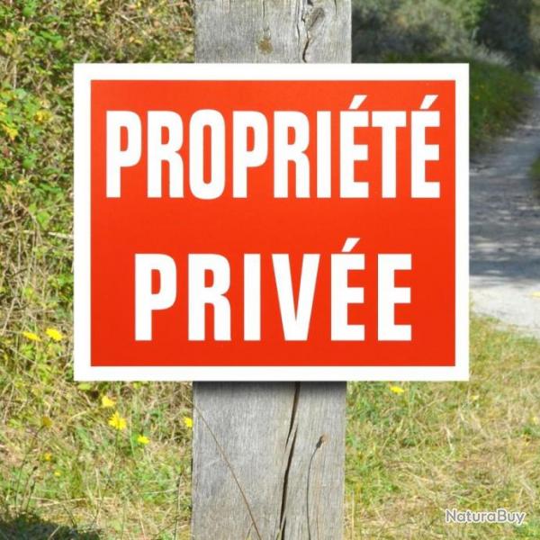 Panneau "PROPRIT PRIVE" en polypropylne 20 x 25 cm